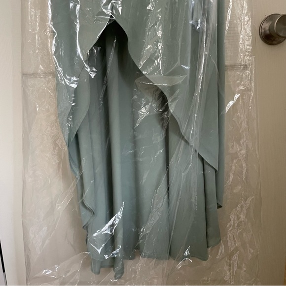 Show Me Your Mumu Mariah Wrap Maxi Dress Silver Sage Crisp - Picture 6 of 6